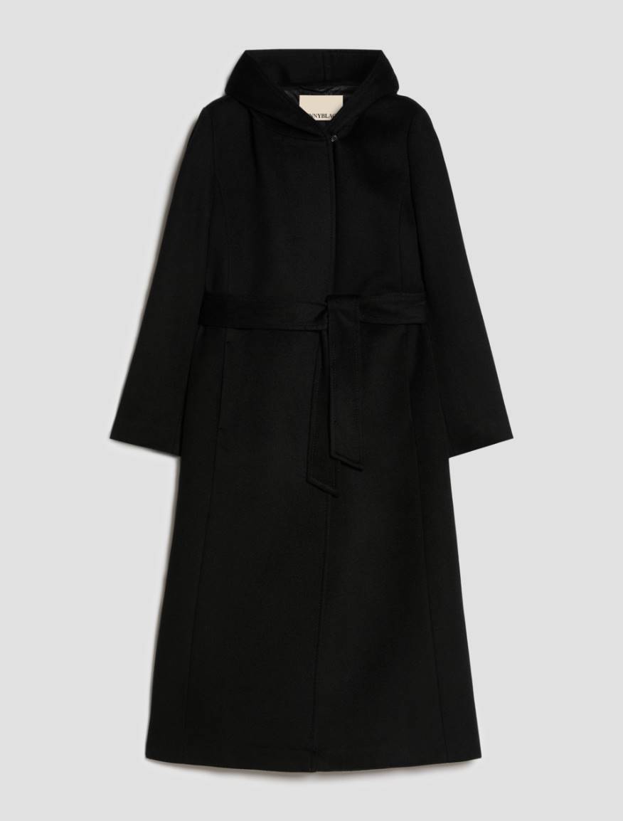 Cappotto midi in drap di lana - NERO - Pennyblack - 2