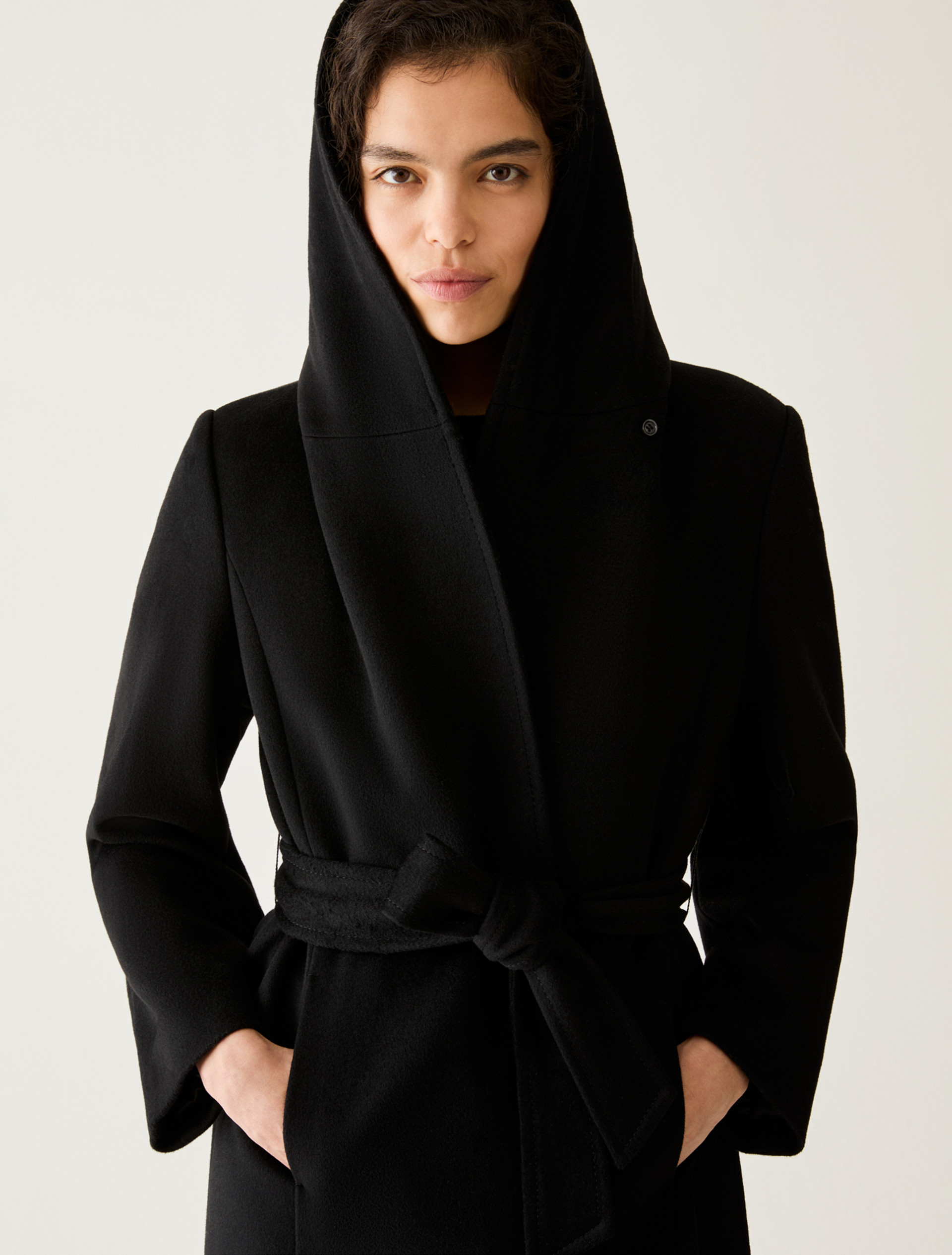 Cappotto midi in drap di lana - NERO - Pennyblack - 4