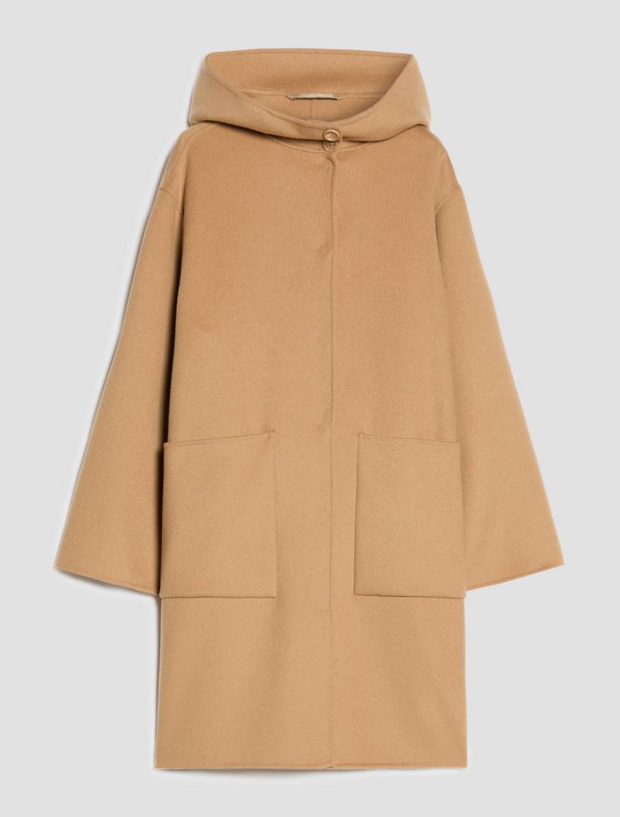 Wool blend double-sided fabric coat - CAMEL - Pennyblack - 2