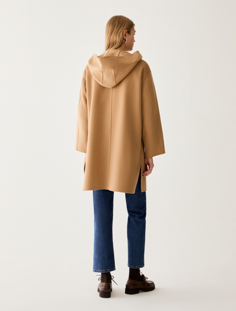 Wool blend double-sided fabric coat - Pennyblack - 3