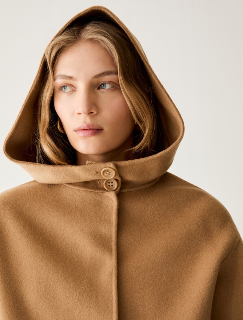 Wool blend double-sided fabric coat - Pennyblack - 4