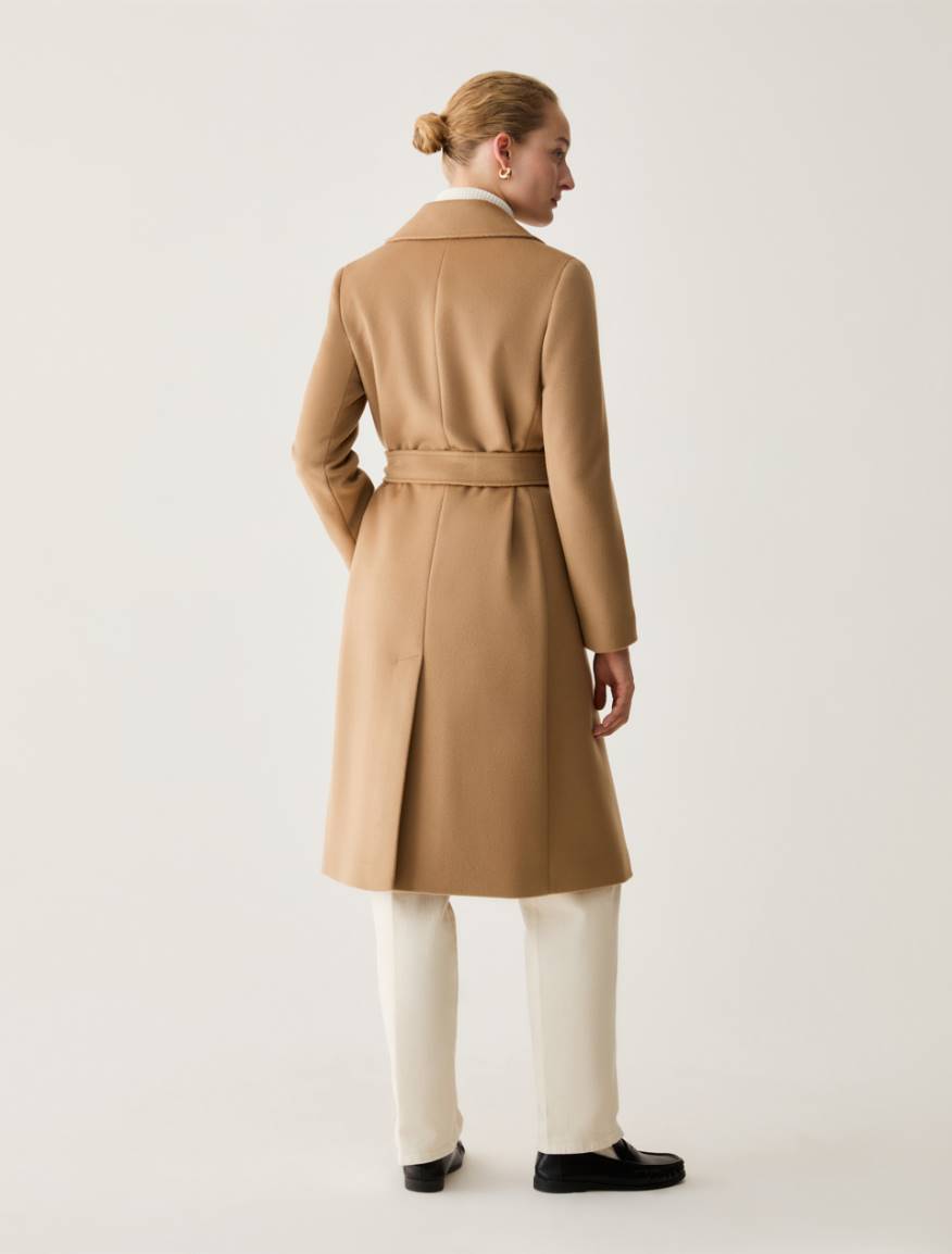 Wool drap coat - CAMEL - Pennyblack - 3