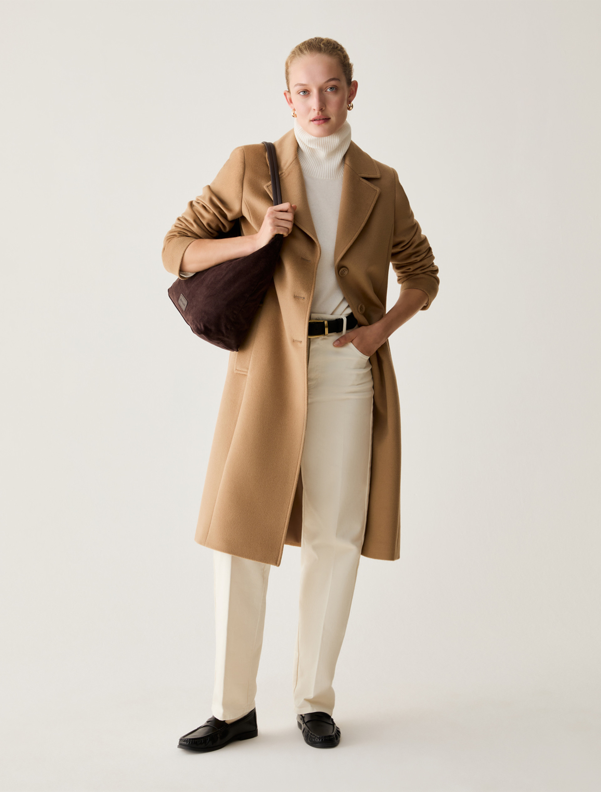 Wool drap coat - CAMEL - Pennyblack - 5