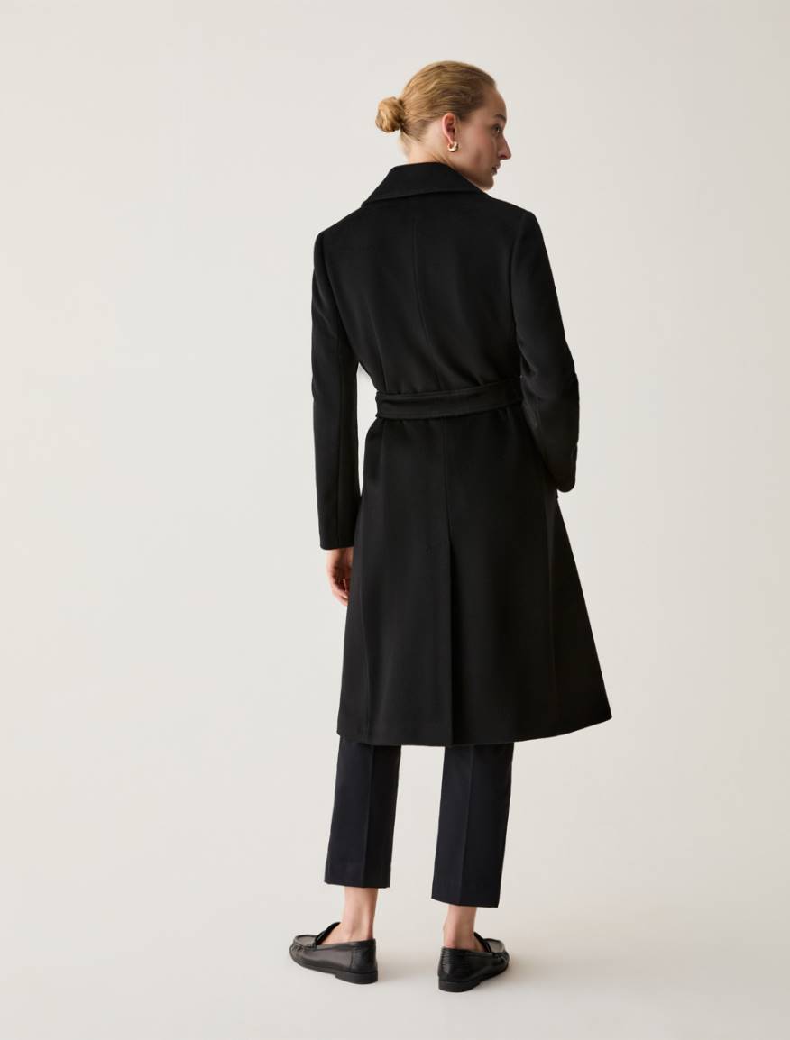 Wool drap coat - BLACK - Pennyblack - 3
