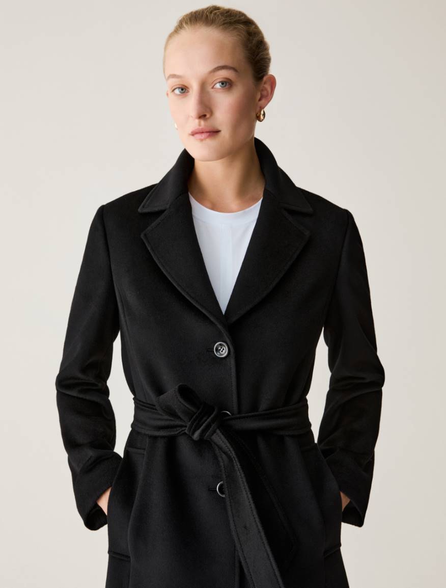 Wool drap coat - BLACK - Pennyblack - 4