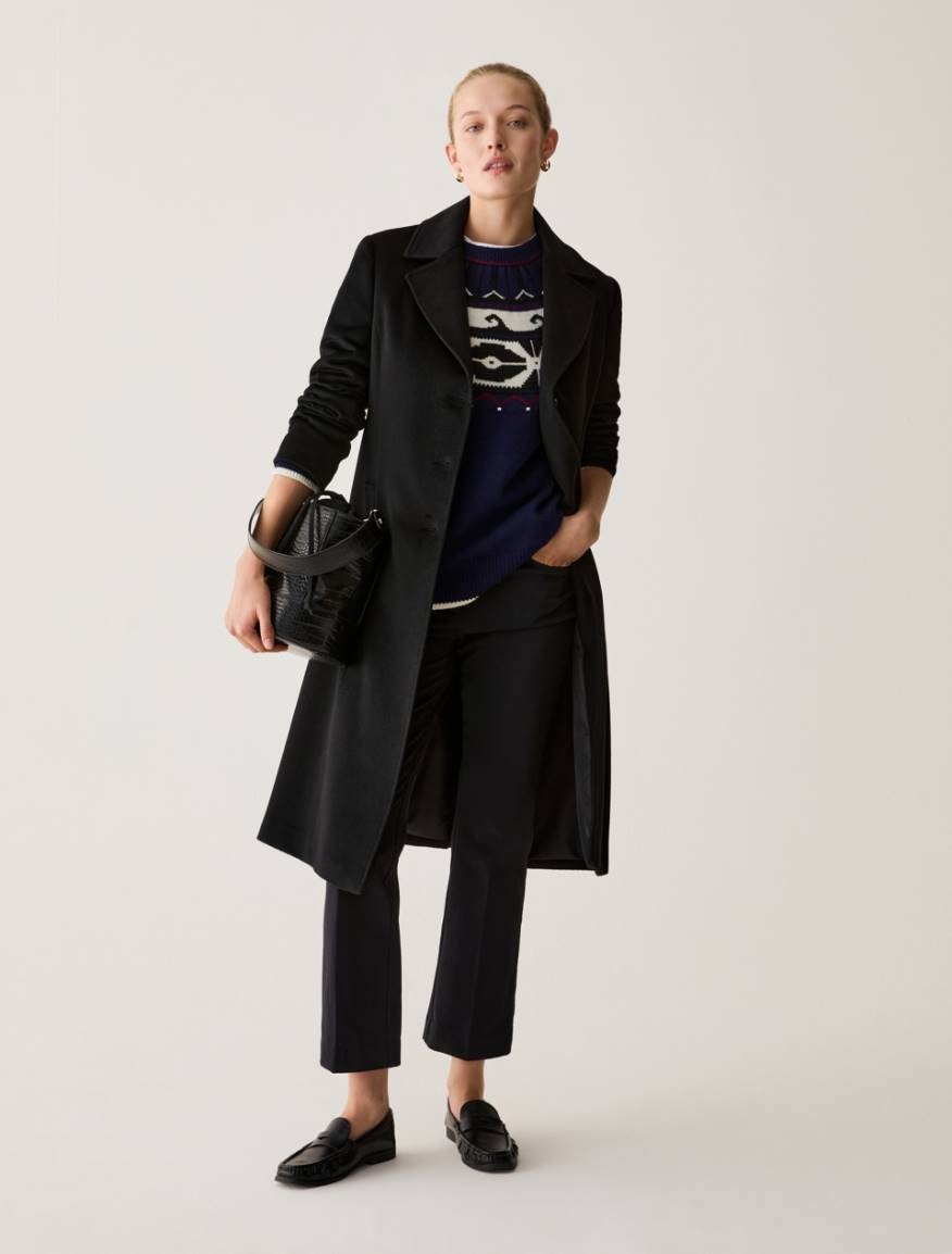 Wool drap coat - BLACK - Pennyblack - 5