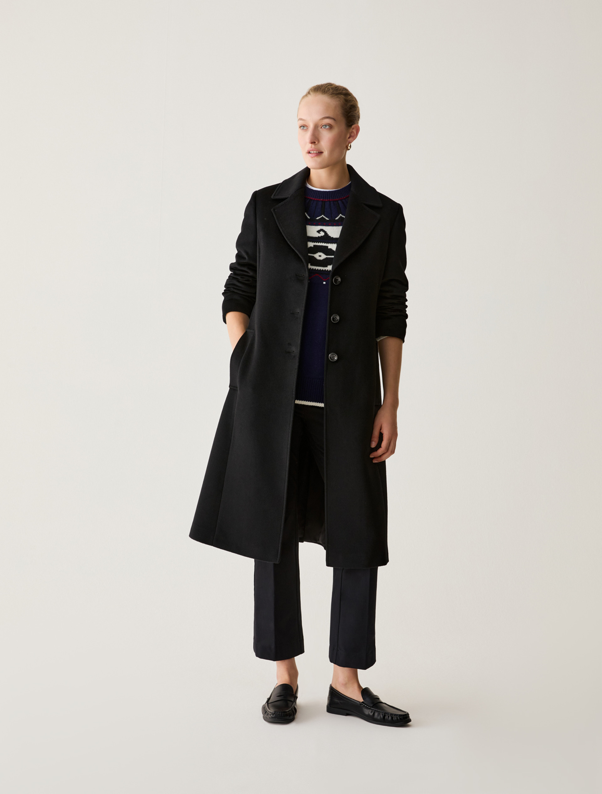 Wool drap coat - BLACK - Pennyblack - 1