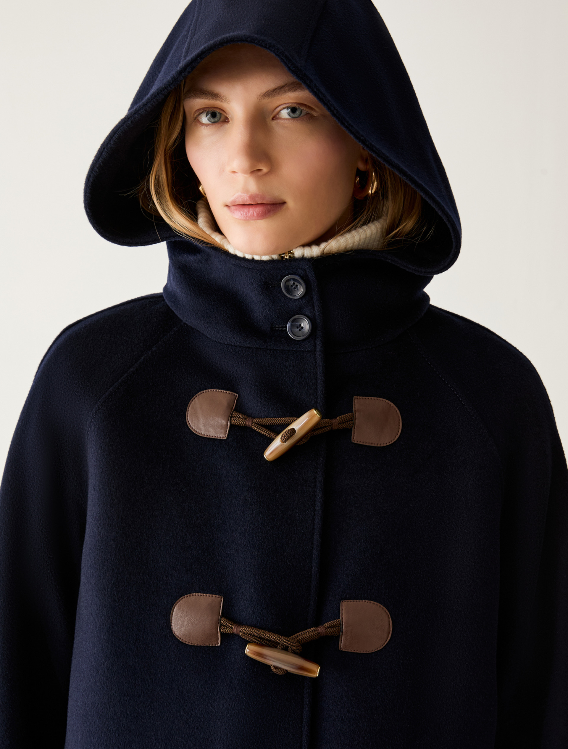 Wool drap duffle coat - MIDNIGHTBLUE - Pennyblack - 4