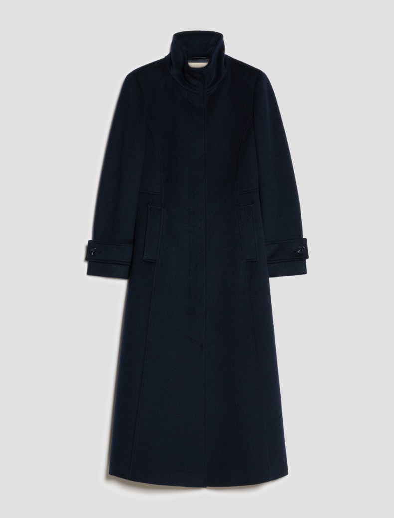 Fit-and-flare cut drap wool coat - Pennyblack - 2