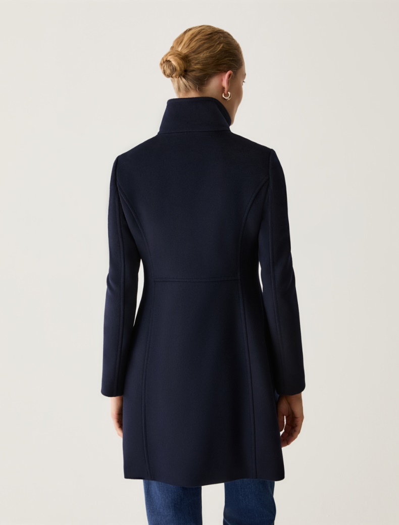 Slim Wool Drap Coat - Pennyblack - 3