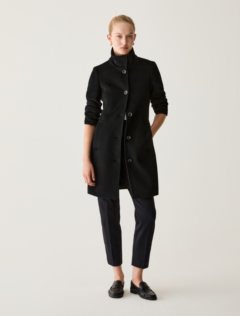 Slim Wool Drap Coat - Pennyblack - 6