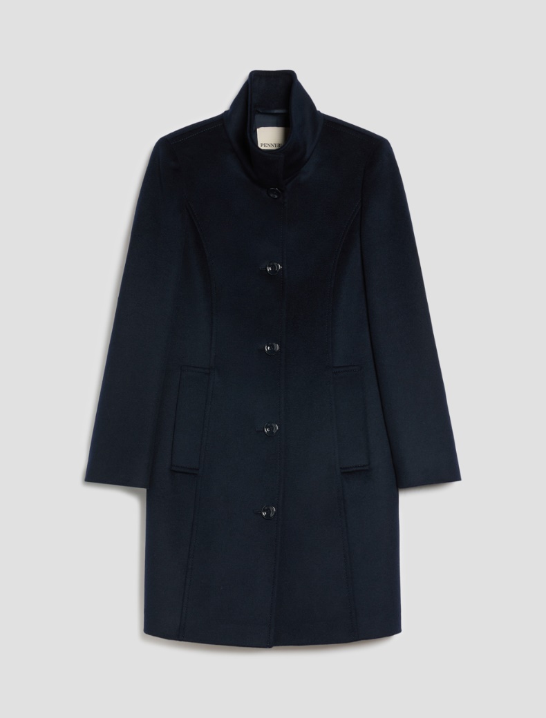 Slim Wool Drap Coat - Pennyblack - 7