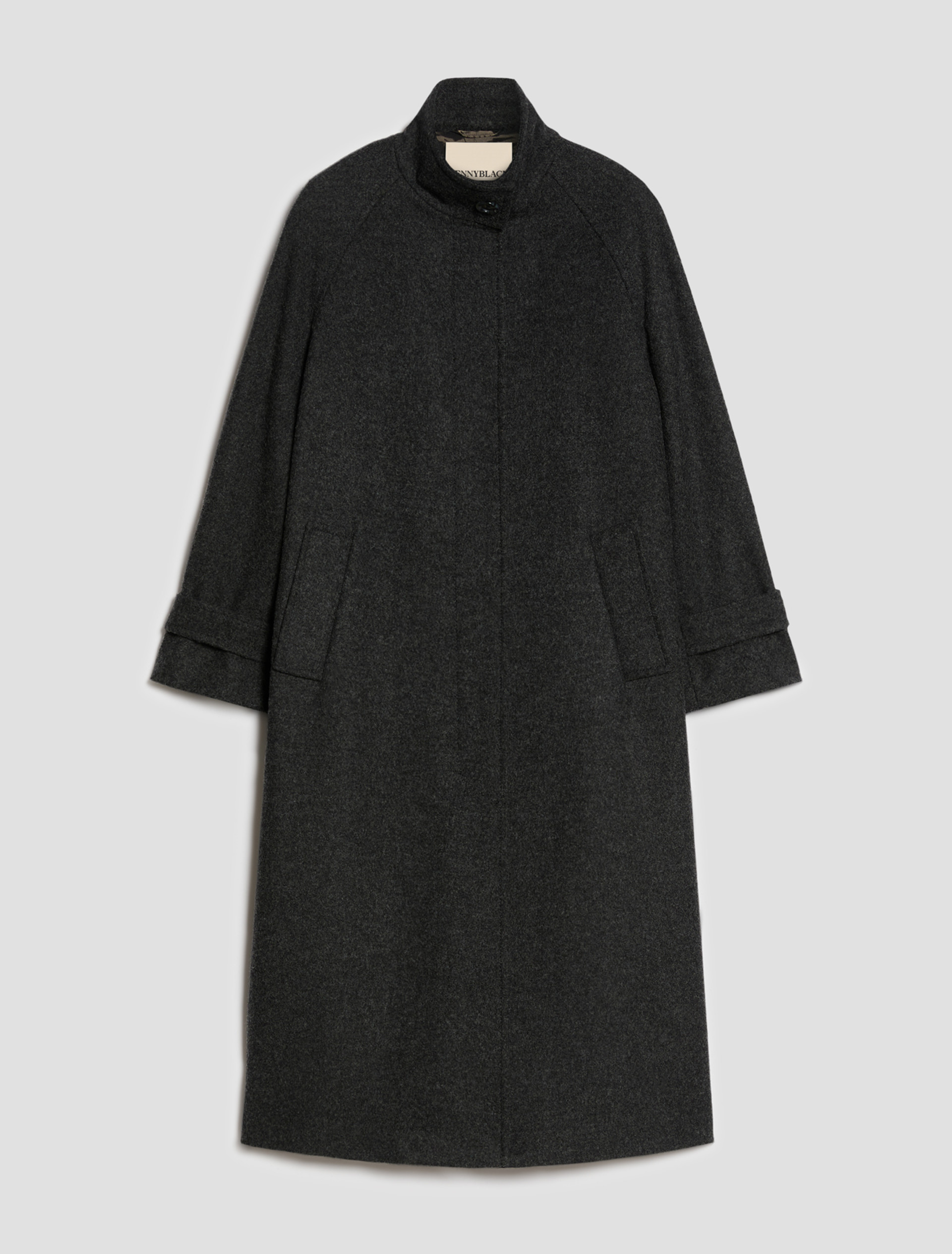 Wool-blend midi coat - DARK GREY - Pennyblack - 2