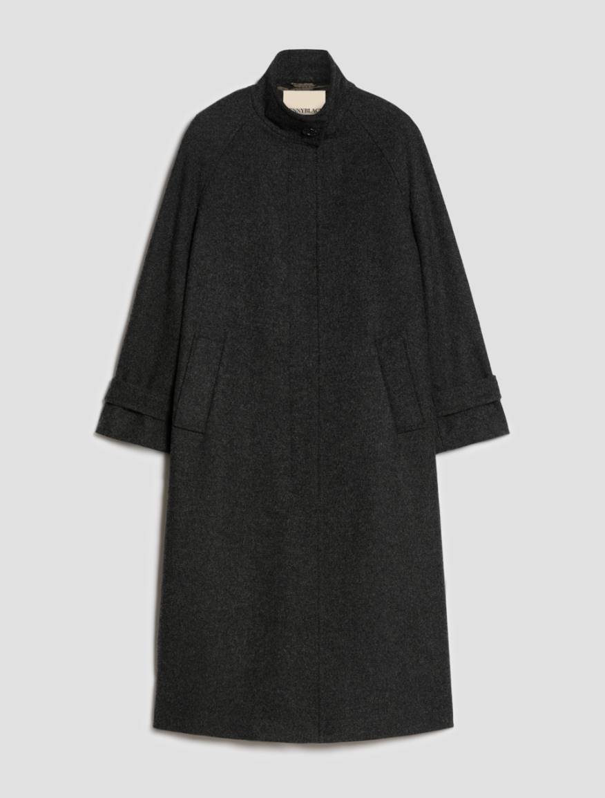 Wool-blend midi coat - DARK GREY - Pennyblack - 2