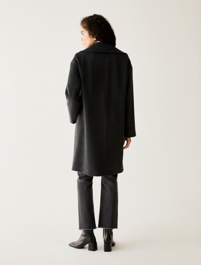 Oversized coat in wool drap - Pennyblack - 3