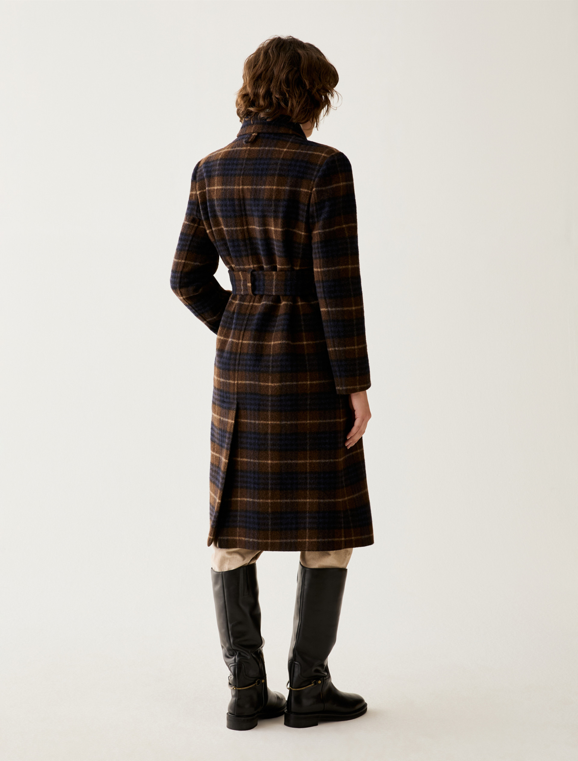 Checked coat - BROWN - Pennyblack - 3