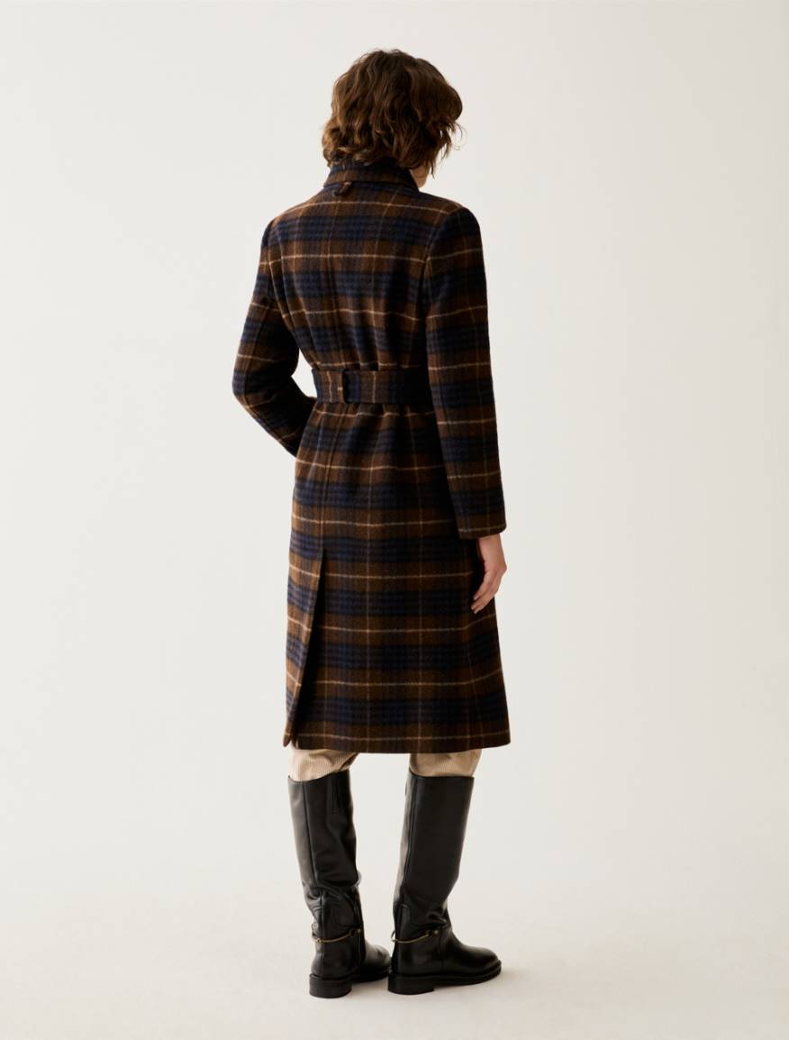 Checked coat - BROWN - Pennyblack - 3