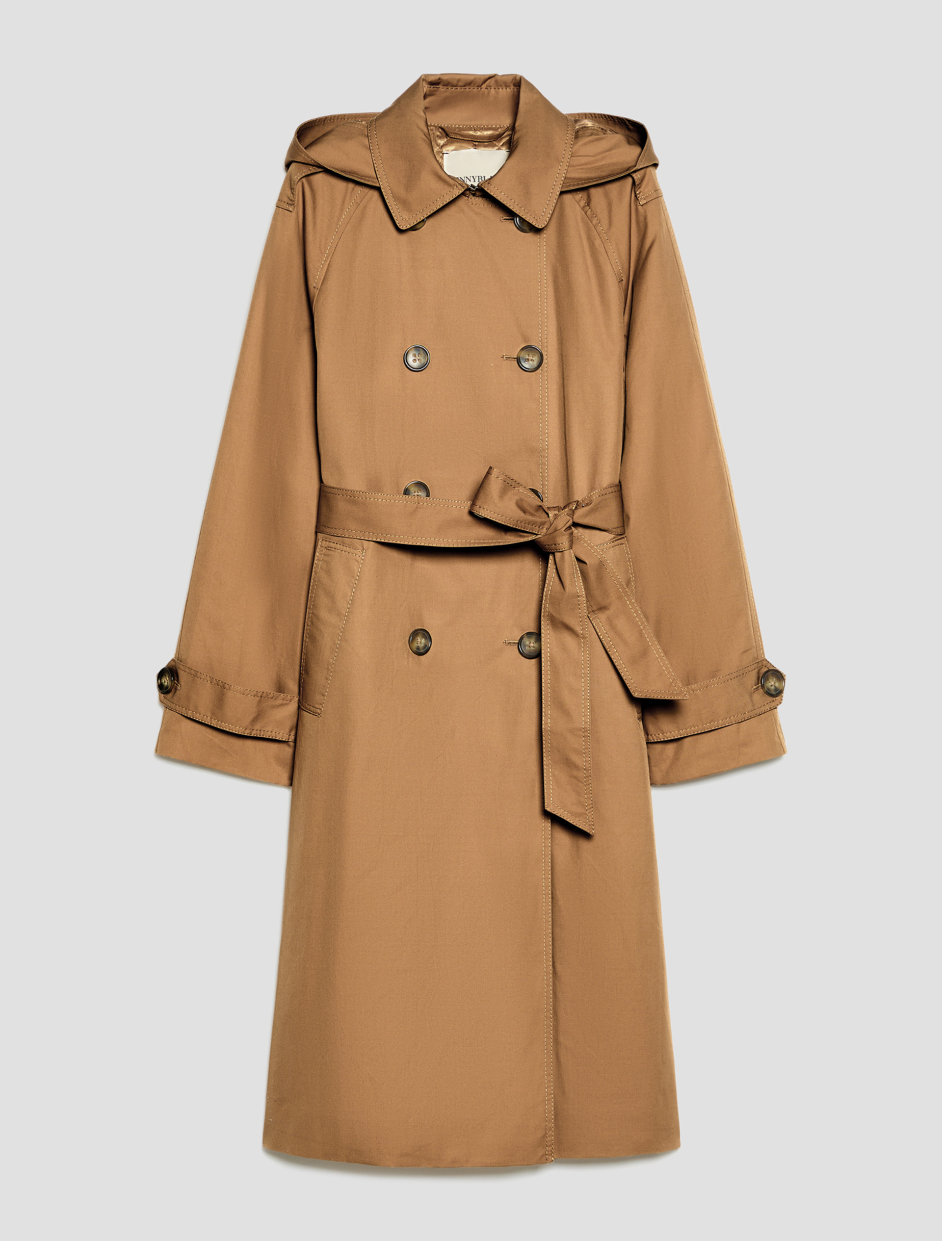 Water-repellent gabardine trench coat - CAMEL - Pennyblack - 2