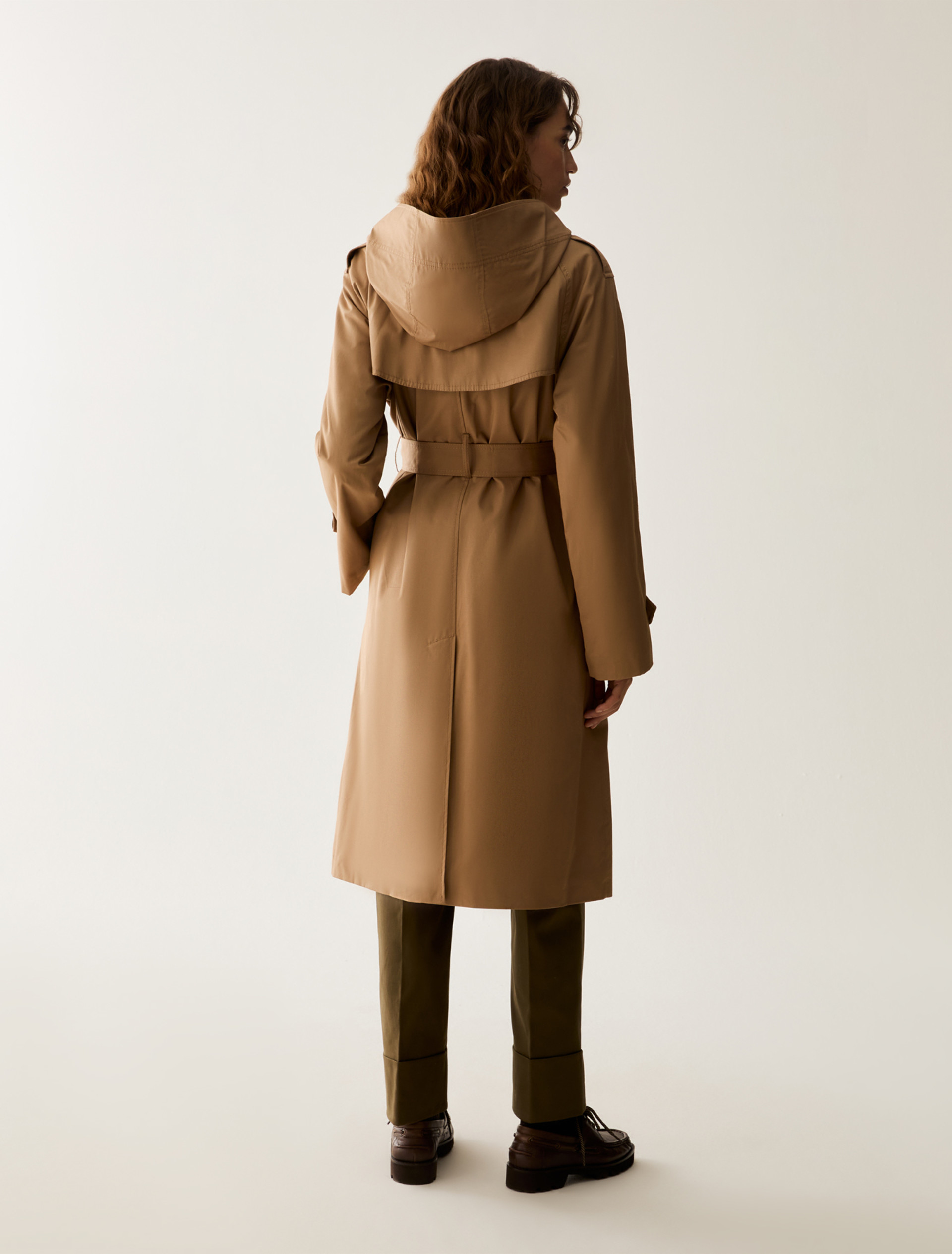 Water-repellent gabardine trench coat - CAMEL - Pennyblack - 3