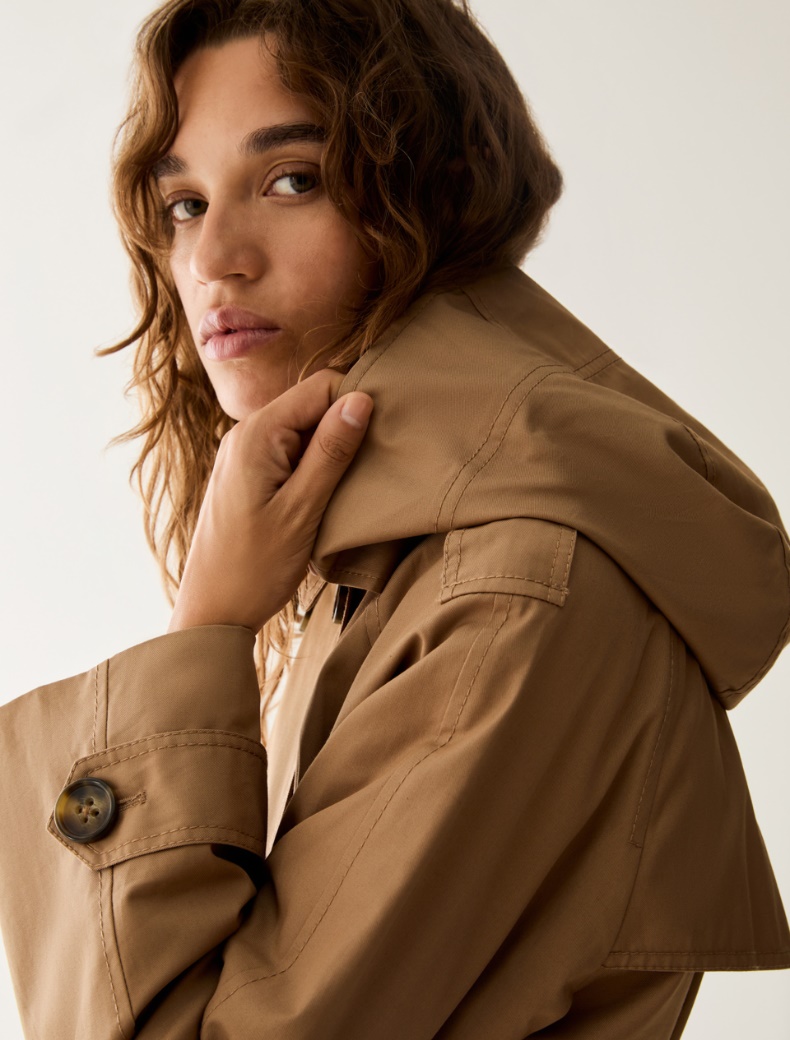 Water-repellent gabardine trench coat - Pennyblack - 4