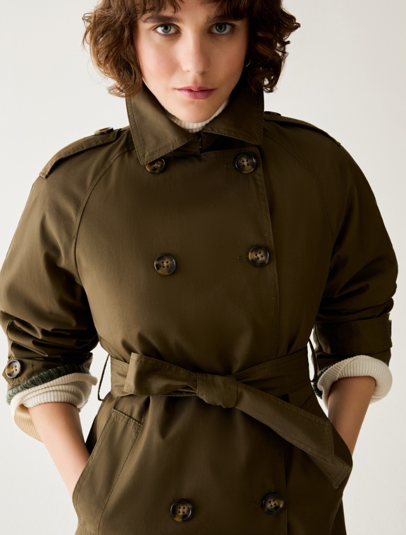 Water-repellent gabardine trench coat - Pennyblack - 4