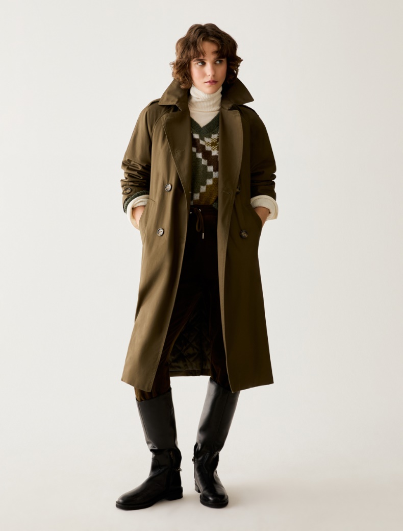 Water-repellent gabardine trench coat - Pennyblack - 6