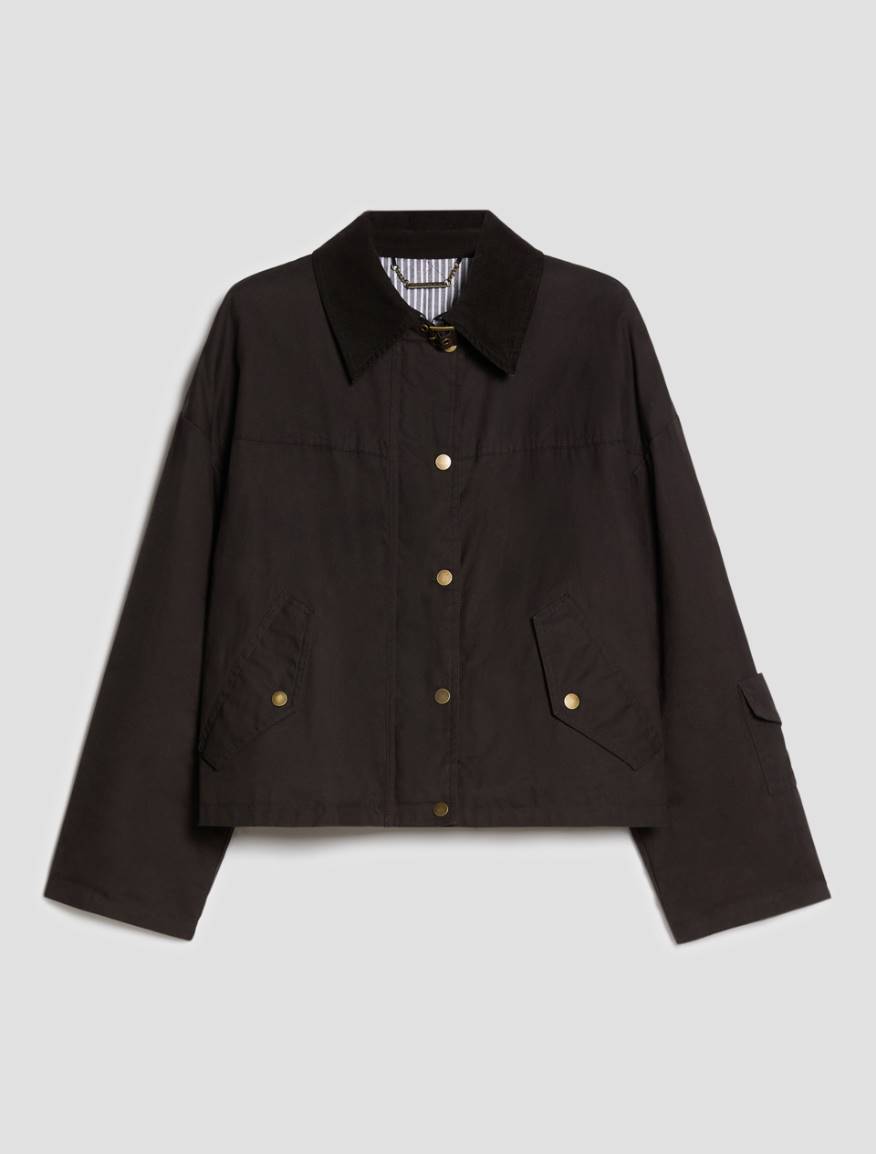 Waxed cotton jacket - BROWN - Pennyblack - 2