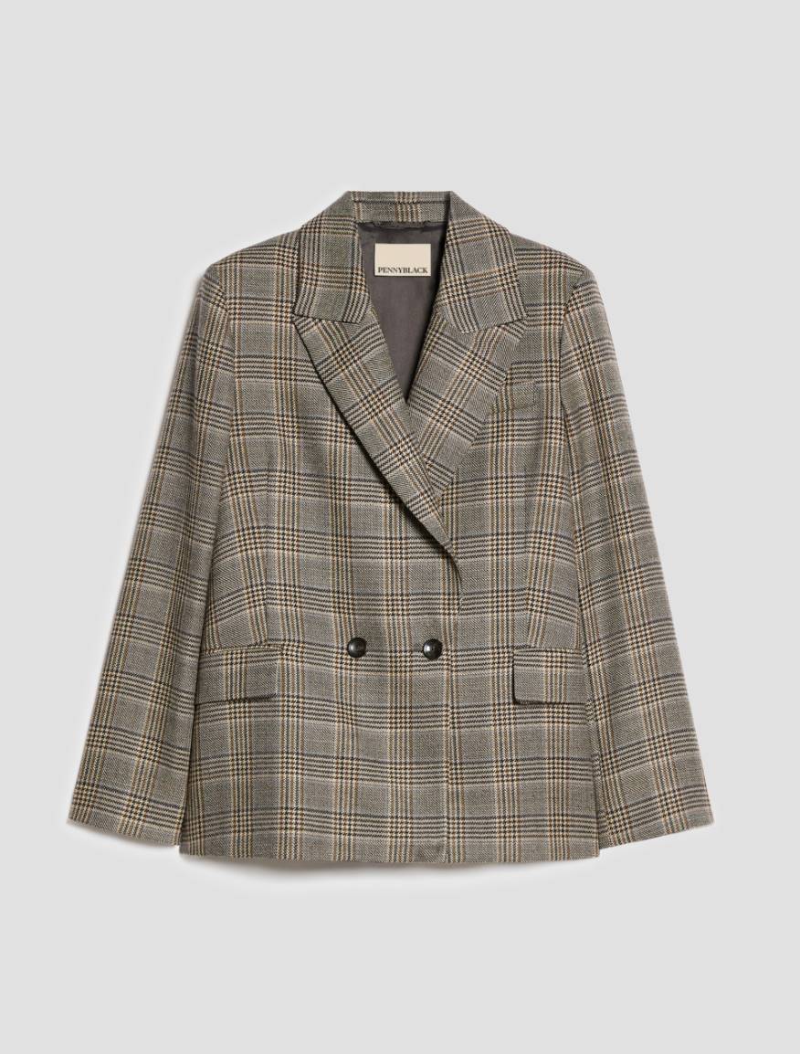 Soft pure wool blazer - SAND - Pennyblack - 2