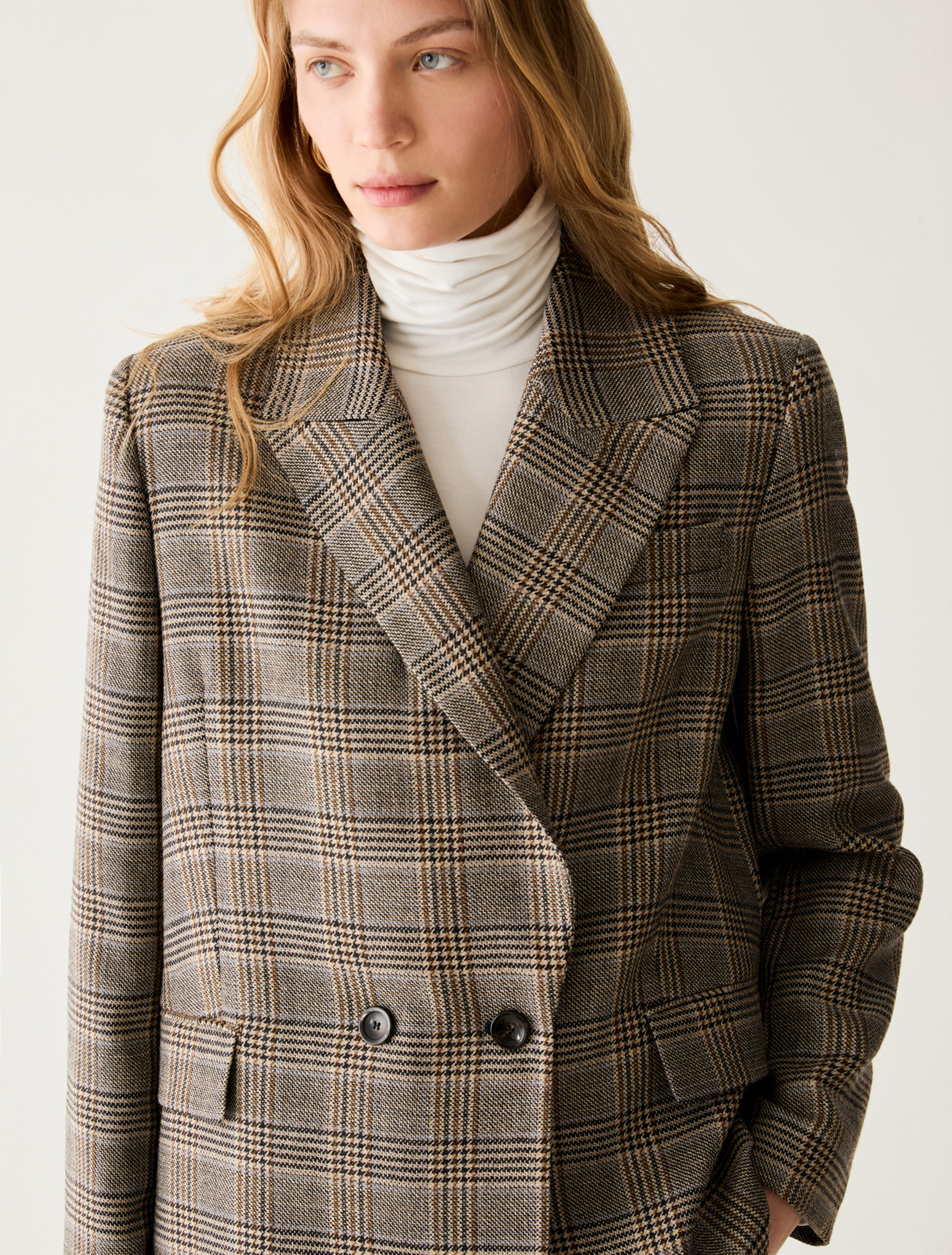 Soft pure wool blazer - SAND - Pennyblack - 4