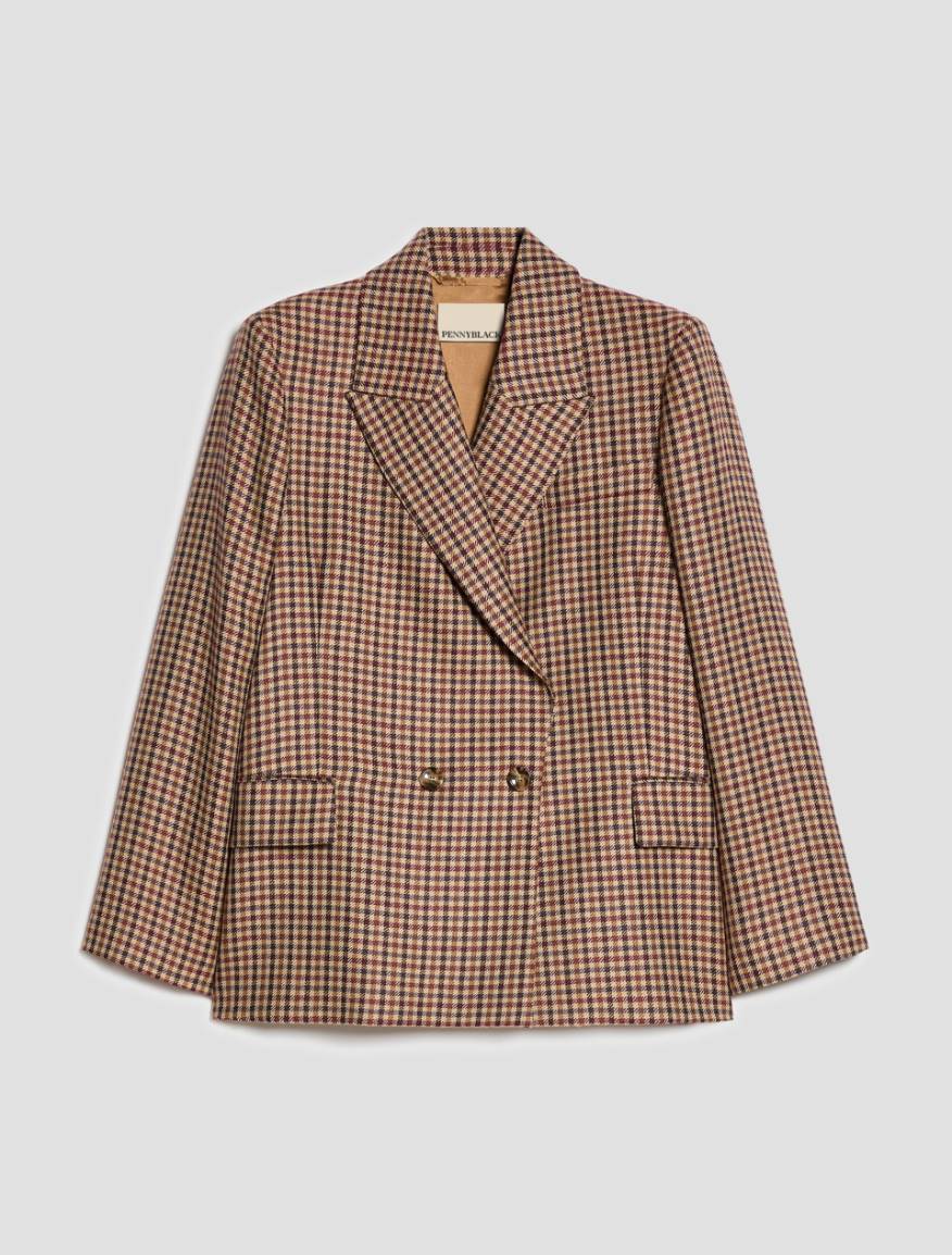 Soft pure wool blazer - SAND - Pennyblack - 2