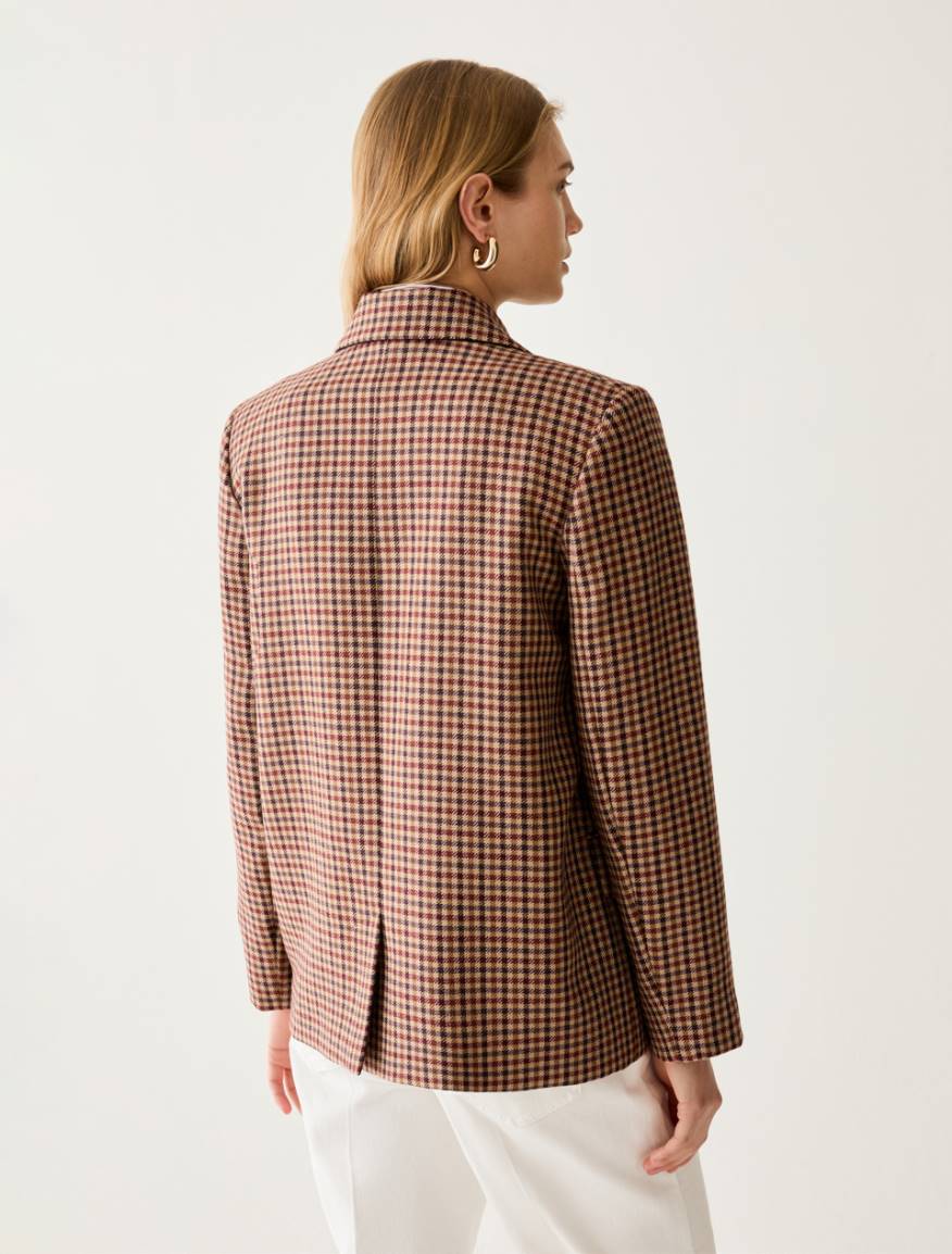 Soft pure wool blazer - SAND - Pennyblack - 3