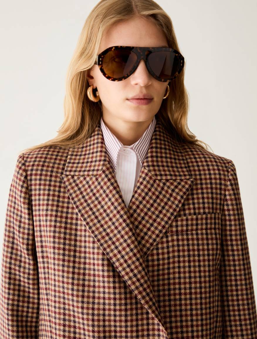 Soft pure wool blazer - SAND - Pennyblack - 4