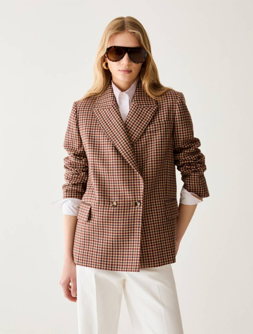 Soft pure wool blazer - SAND - Pennyblack