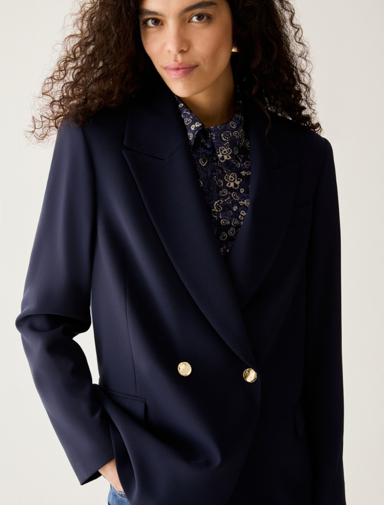 Double-breasted cady blazer - Pennyblack - 4