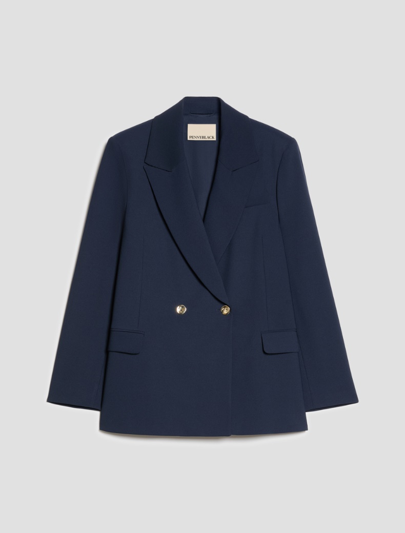Double-breasted cady blazer - Pennyblack - 7