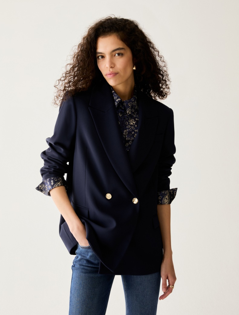 Double-breasted cady blazer - Pennyblack