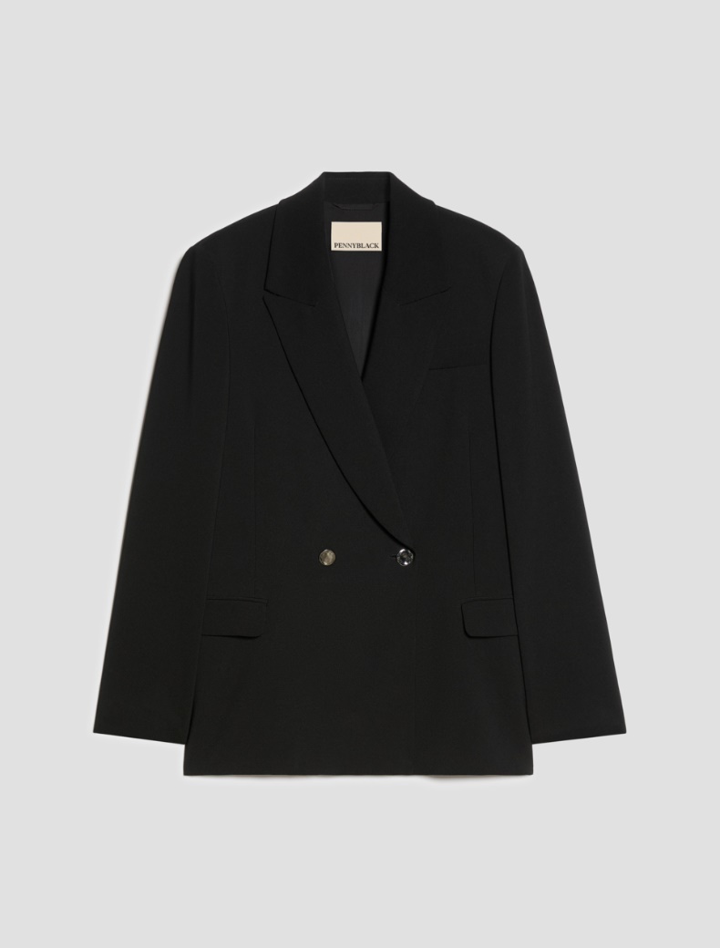 Double-breasted cady blazer - Pennyblack - 2