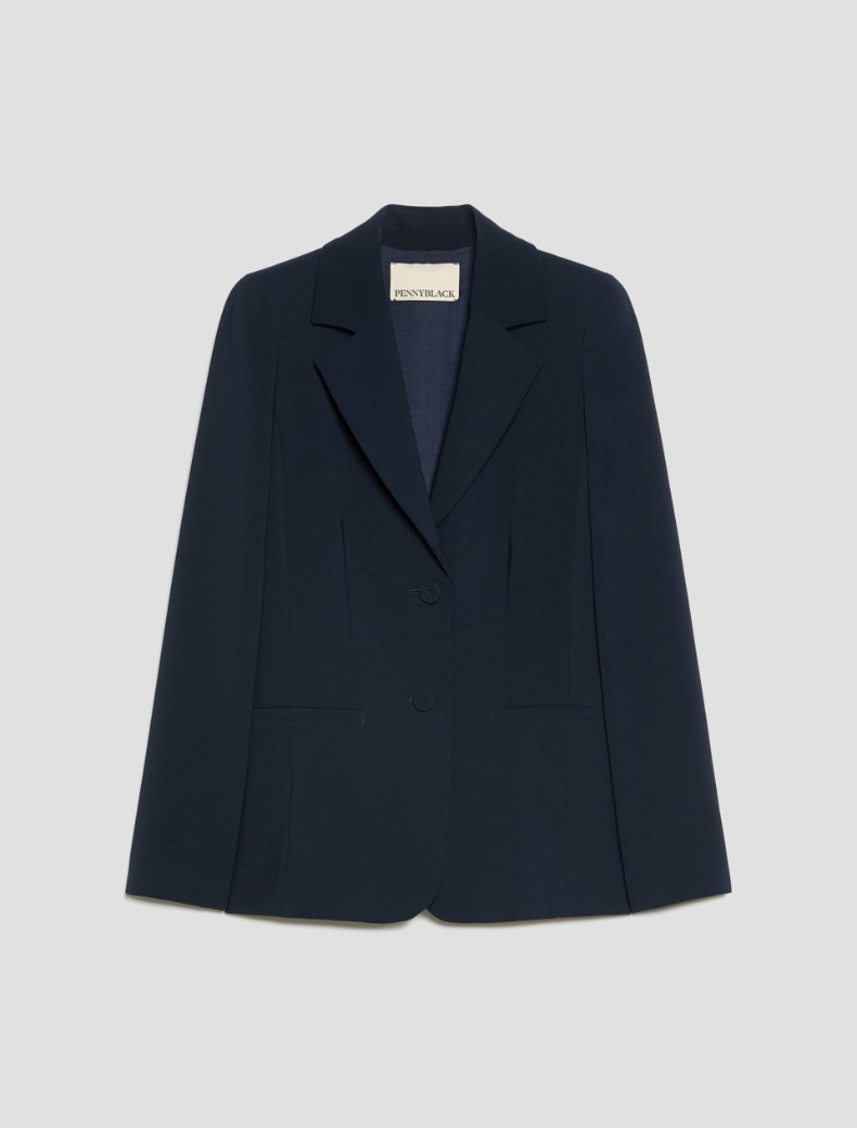 Single-breasted cady blazer - Pennyblack - 7