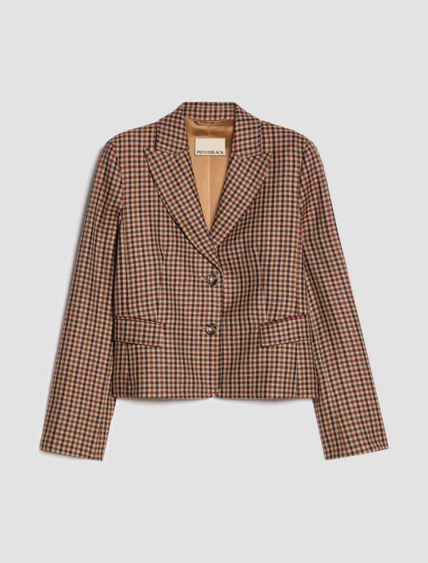 Slim-fit pure wool blazer - SAND - Pennyblack - 2