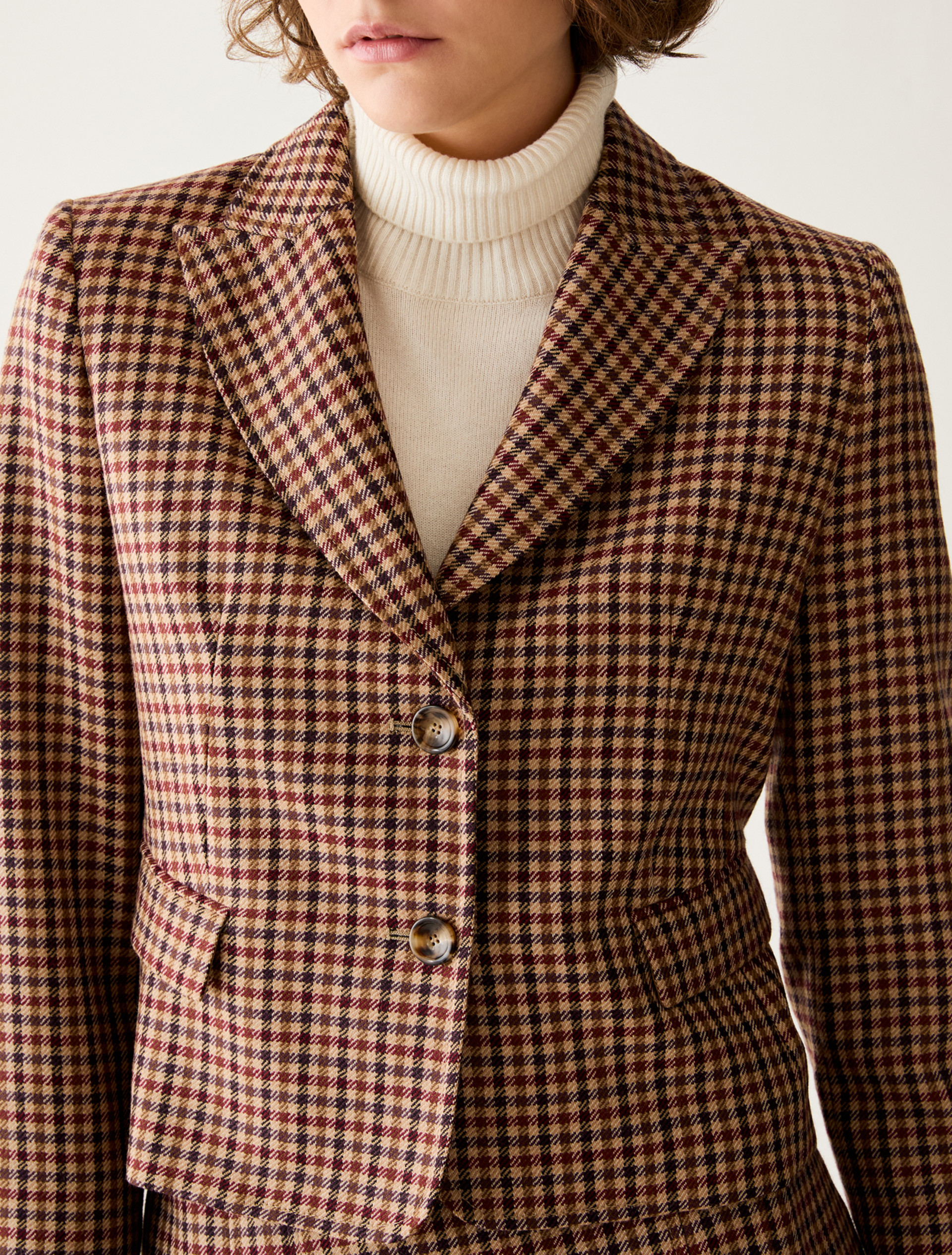 Slim-fit pure wool blazer - SAND - Pennyblack - 4