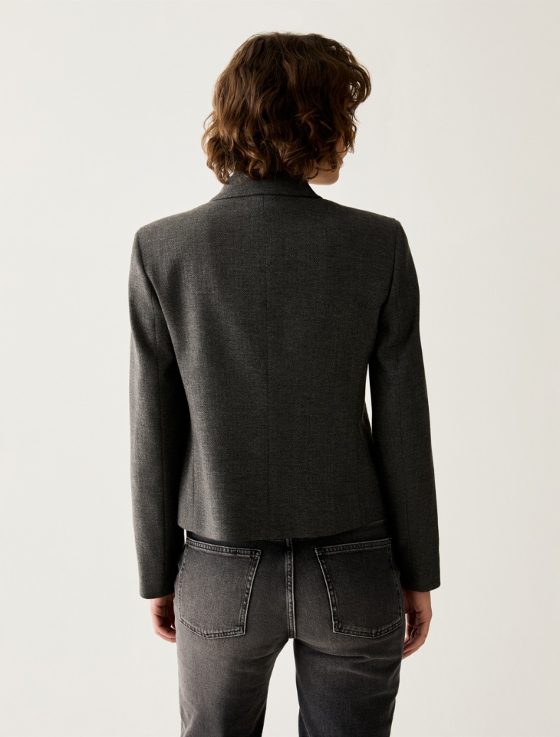 Lamé micro-pattern blazer - Pennyblack - 3