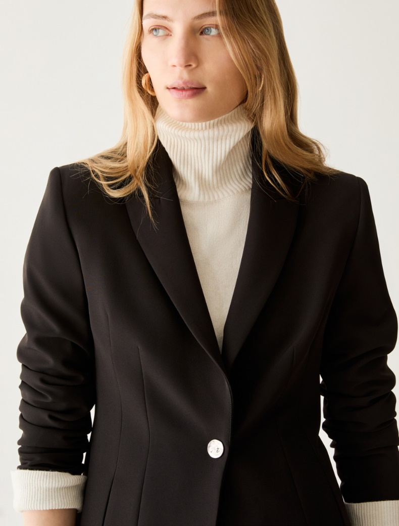 Slim technical-fabric blazer - Pennyblack - 4