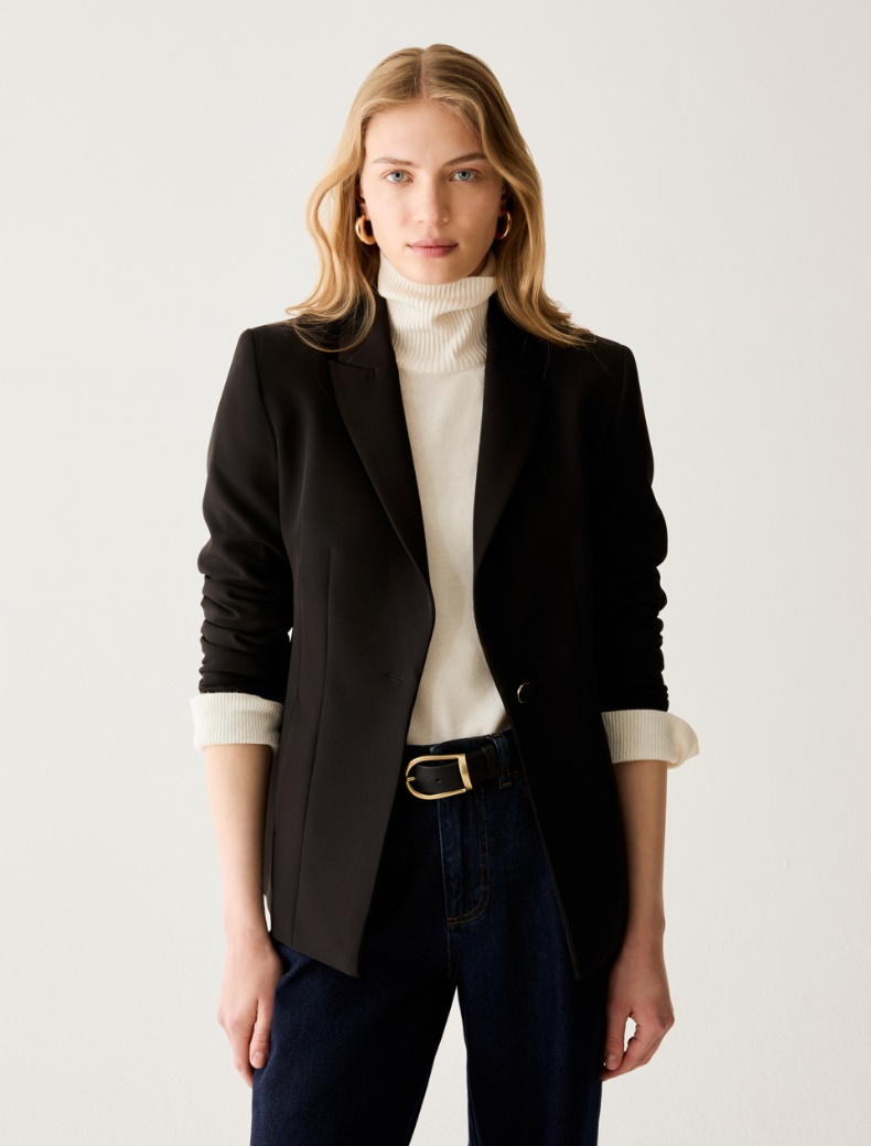 Slim technical-fabric blazer - Pennyblack - 6