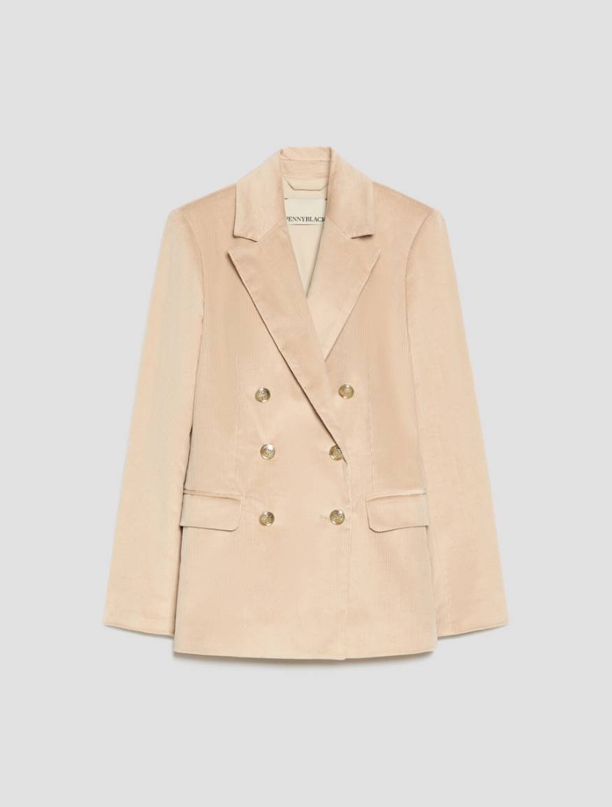 Corduroy blazer - BEIGE - Pennyblack - 2