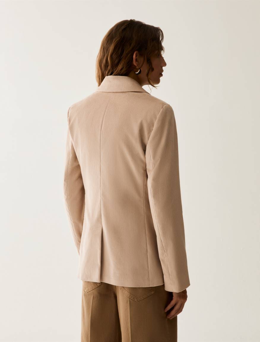 Corduroy blazer - BEIGE - Pennyblack - 3