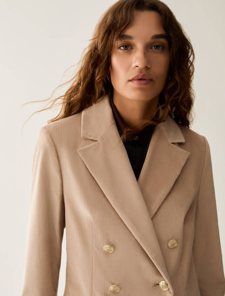 Corduroy blazer - BEIGE - Pennyblack - 4