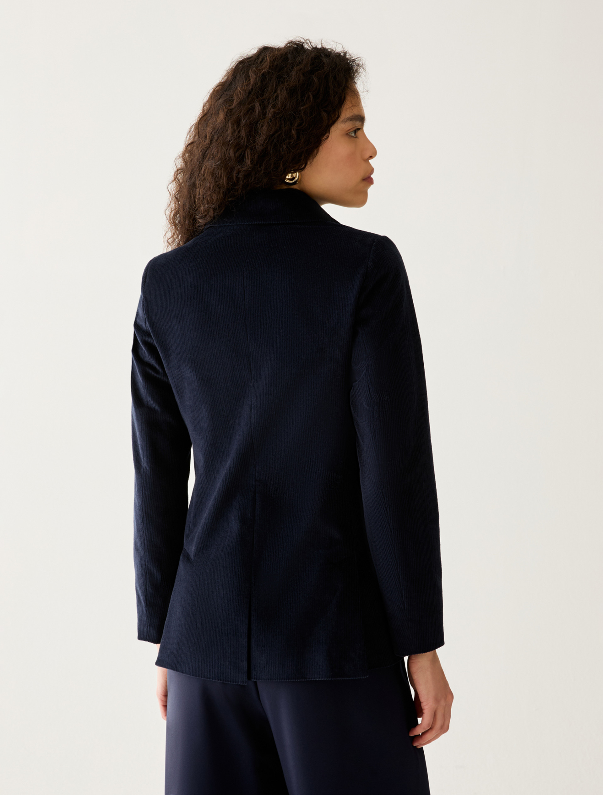 Corduroy blazer - NAVY - Pennyblack - 3