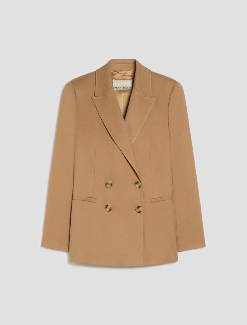 Relaxed Double-Breasted Blazer - Pennyblack - 7