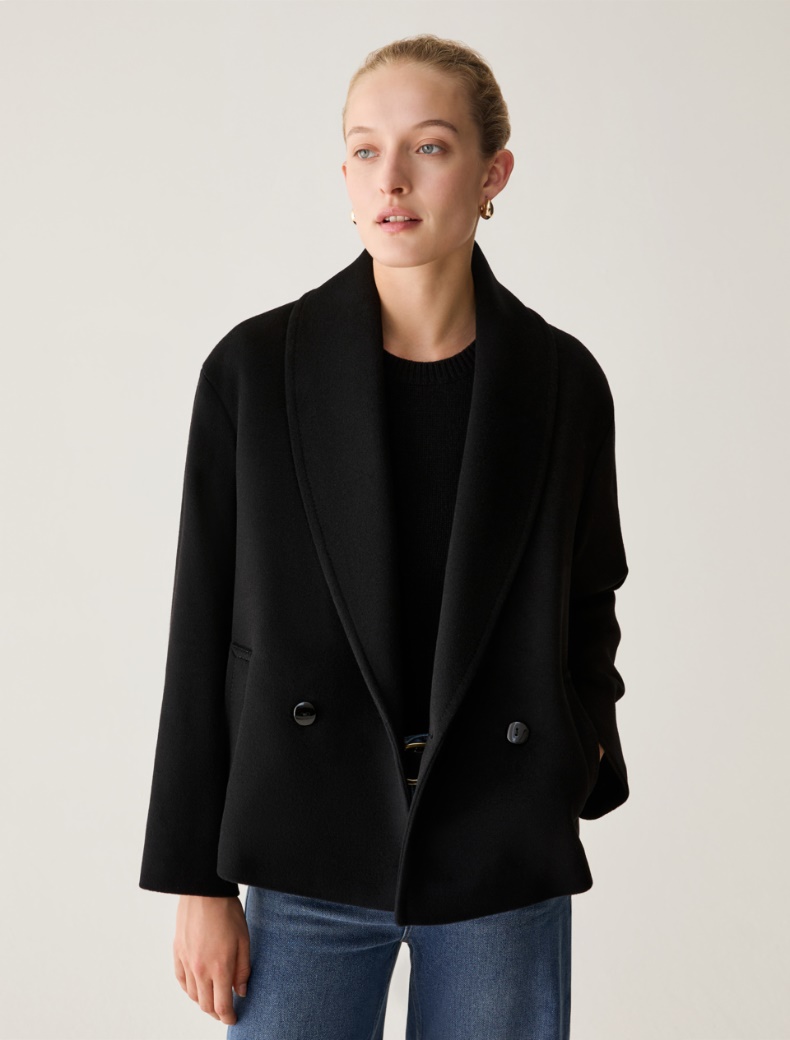 Pea coat in wool drap - Pennyblack