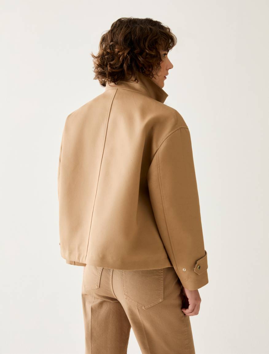 Water-repellent cotton jacket - CAMEL - Pennyblack - 3